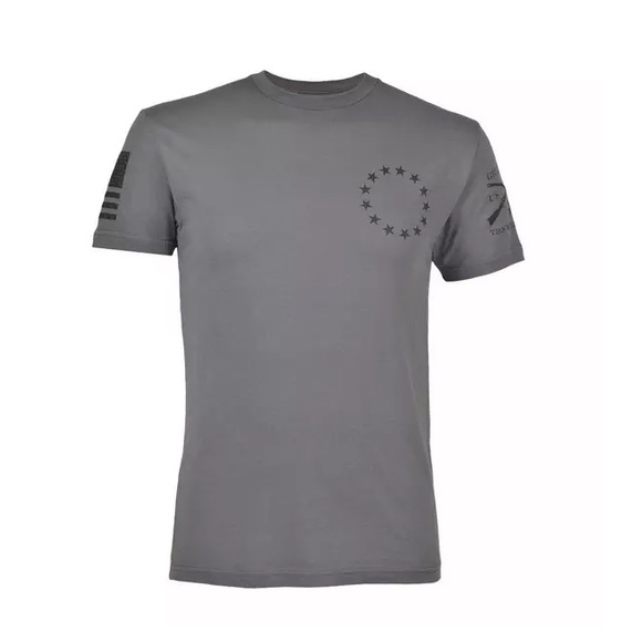 Dark Gray | Grunt Style | Rifle Flag Tee | Size: XL - Picture 2 of 4